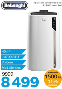 DeLonghi EL98 Ecoreal Feel Aparat aer condiționat mobil 40 m² 10700 BTU