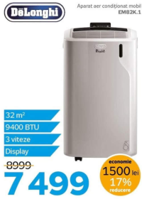 DeLonghi EM82K.1 Aparat aer condiționat mobil 32 m² 9400 BTU