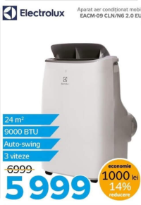 Electrolux EACM-09 CLN/N6 2.0 EU Aparat aer condiționat mobil 24 m² 9000 BTU