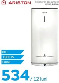 Ariston Încălzitor de apă cumulativ VELIS PRO 80 80 l 1500 W