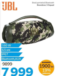 JBL Boxă portativă Bluetooth Boombox 3 Squad