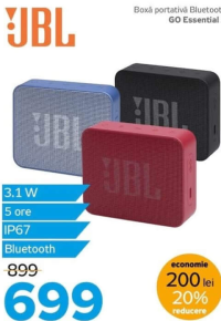 JBL Boxă portativă Bluetooth GO Essential 2