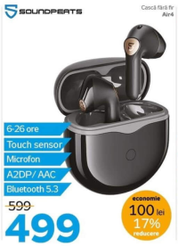 Soundpeats Air4 Căști fără fir