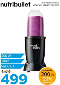Nutribullet Magic Bullet MBR04B Blender staționar 200W Vas 0.6l