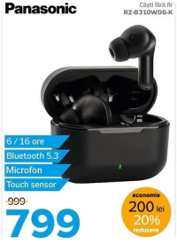 Panasonic RZ-B310WDG-K Căști fără fir