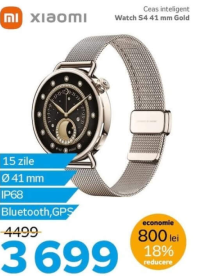 Xiaomi Ceas inteligent Watch S4 41 mm Gold