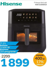 Hisense HAF2100DCD Friteuză fără ulei 7.2l 2100W