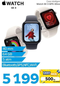 Apple Ceas inteligent Watch SE 3 GPS 40mm