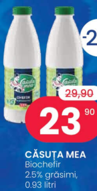 CĂSUȚA MEA Biochefir 2.5% grăsimi, 0.93 litri