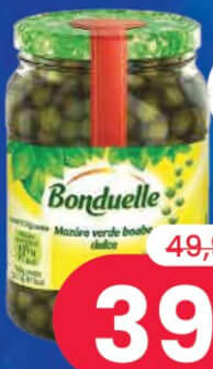 BONDUELLE Mazăre verde conservată, 530 grame