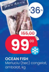 OCEAN FISH Merluciu (hec) congelat, ambalat, kg