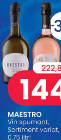 MAESTRO Vin spumant, Sortiment variat, sticlă, 0.75 litri