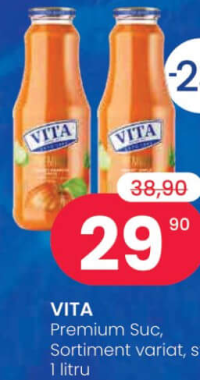 VITA Premium Сок, в ассортименте, стекло, 1 литр
