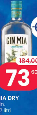MIA DRY Gin, 0.7 litri
