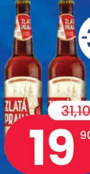 ZLATA PRAGA Bere blondă, sticlă, 0.5 litri