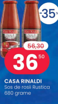 CASA RINALDI Sos de rosii Rustica, 680 grame