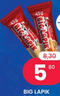 BIG LAPIK Brânzică glazurată cu biscuit sortiment variat 45g