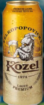 Velkopopovicky Kozel Bere blondă Brună c/m 0.5L