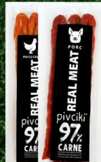 REAL MEAT Pivcik Bastonase din carne in sortiment 50g