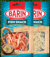 Barin Calmar pai sarat / File Crab uscat cu gust de crab 40g