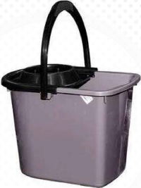 Găleată ovală din plastic cu storcător 15L