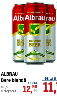 Albrau Bere blondă 0,5 L