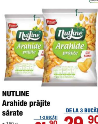 Nutline Arahide prăjite sărate 150g 1-2 buc