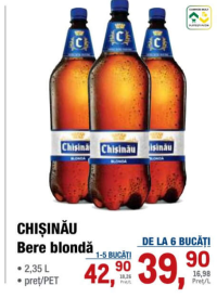 Chișinău Bere blondă 2.35L