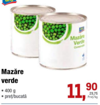 aro Mazăre verde 400g