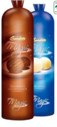 Sandra Plombir înghețată vanilie/ciocolată 1000g