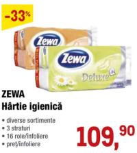 Zewa Hârtie igienică 3 straturi 16 role