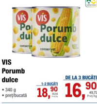 VIS Porumb dulce 340g