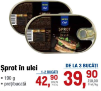 Metro Chef Șprot în ulei 190g