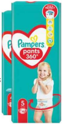 PAMPERS Pants Jumbo 3/62, 4/54, 5/48, 6/42, 7/38, 8/32