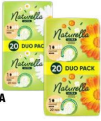 NATURELLA Ultra Absorbante 20 bucăți
