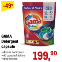 GAMA Detergent capsule 60 buc