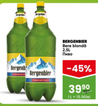 BERGENBIER Bere blondă 2.5L