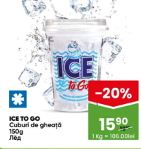 ICE TO GO Cuburi de gheață 150g