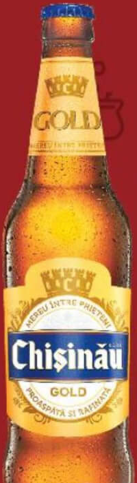 Chișinău Gold Bere 4,7% alcool 0,5 l