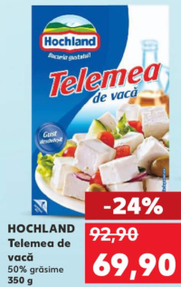 HOCHLAND Telemea de vacă 50% grăsime 350 g