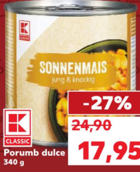 K-Classic Porumb dulce 340 g