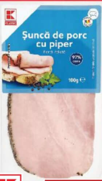 K-Classic Șuncă cu piper felii 100 g