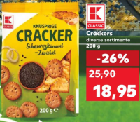 K-Classic Crackers diverse sortimente 200g