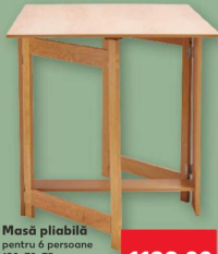 LIVARNO Masă pliabilă pentru 6 persoane 120x70x75cm