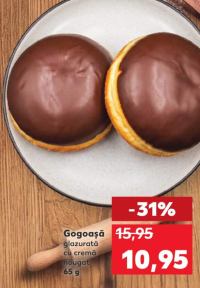 Gogoașă glazurată cu cremă nougat 65 g