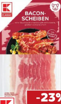 K-Classic Bacon felii 100 g