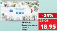 Bevola Șervețele cutie 2 straturi 200 buc