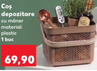 Coș depozitare cu mâner 23.5x24.5x18 cm 1 buc