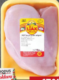Avicola Liax Piept de pui dezosat fără piele refrigerat tavă 500 g