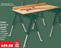 Parkside Cadru de lucru pliabil 1 buc
